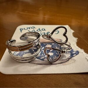 Pura Vida Silver Ring Set
